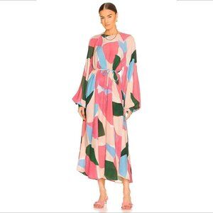 Essentiel Antwerp Busan maxi dress midi a-line modern new MISSING BELT 34 2